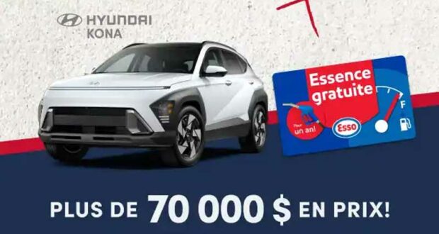 Gagnez Un véhicule Kona 2024 de Hyundai (37 000 $)